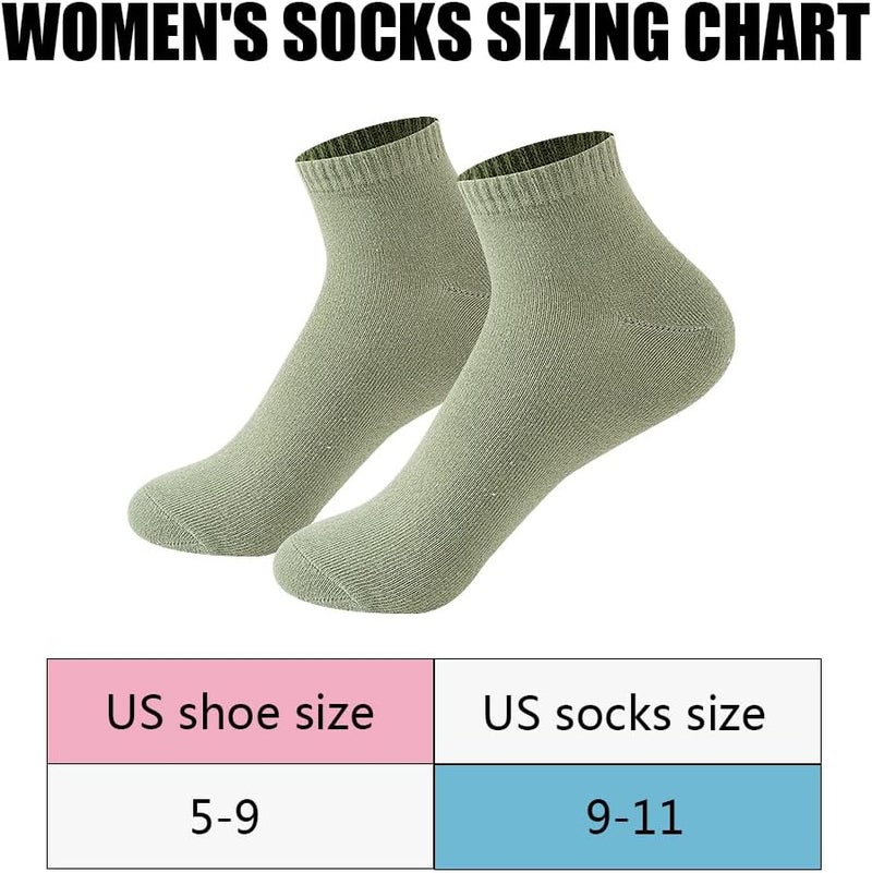 JOYNÉE 8/16 Pairs Womens Ankle Socks Lightweight Breathable Low Cut Casual Socks,Sock Size:9-11 - Image 5
